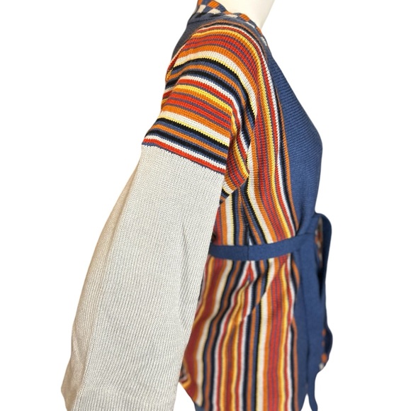 Vintage 70s Alexander’s Cardigan Sweater Belted Size Medium - Picture 3 of 16